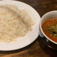 Green Beans Soup · served with white rice