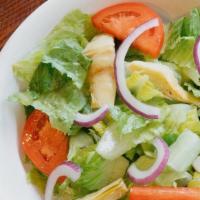 Large Angelico Salad · Romaine, artichokes, tomatoes and red onions with balsamic dressing.