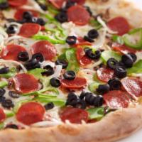 16” Sal’S Special · mushrooms, peppers, onion, pepperoni, black olives and mozzarella