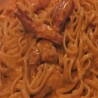 Linguini Cardinale · Lobster meat in our exclusive creamy Cardinale lobster sauce over linguini pasta - magnifice...