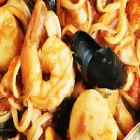 Misto Di Mare Alla Filomena (Serves 1-2) · Serves 1-2. A lavish presentation - fresh shrimp, large sea scallops, small sweet clams (man...