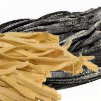Fettuccine/Egg Or Black - Handmade (Ready To Cook) · Ready to Cook! 1 Pound per order- There is a huge taste and texture difference of Black Squi...