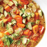 Quinoa & Veggie Soup Bowl · Vegetarian. Gluten-free. A delight soup that features our very own 