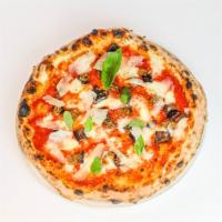 Pizza Alla Parmigiana · San Marzano tomato, mozzarella di bufala, fried eggplant, garlic, shaved Parmigiano Reggiano...