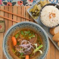 Bo Kho W/ Rice & Bread · Lemongrass beef stew