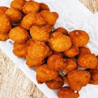 Fried Mushrooms · Light and crispy, deep fried to golden brown perfection.