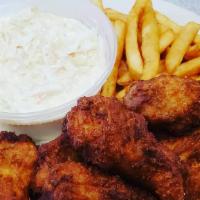 Wing Platter · Breaded Original mild wings, served with french fries & coleslaw.
