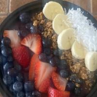 Acai Bowls · The Power fruit that started it all!!Mixed with a blend of strawberries blueberries, granola...