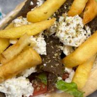 Midway'S Big Fat Greek  Hoagie · Lamb Gyro meat on a short Amoroso hoagie roll with lettuce, tomato, raw onion, tzatziki ,fet...