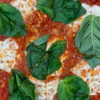 Margarita Pizza · Tomato , fresh mozzarella and fresh basil.