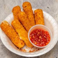 Mozzarella Sticks · 6 Pieces for $9,
10 Pieces for $14

Comes with Mariana Sauce on Side
