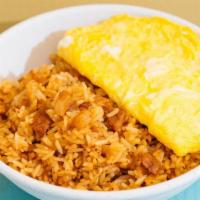 Kimchi & Pork Fried Rice · Stir-fried with rice, spicy pork, fresh egg and fresh kimchi.