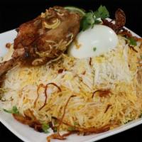 Chicken Biryani · An Indian dish made to be thoroughly enjoyed by anyone who eats it. Made with the best basma...