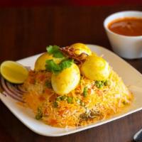Egg Biryani · An Indian dish made to be thoroughly enjoyed by anyone who eats it. Made with the best basma...
