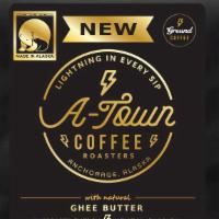 Grass-Fed Ghee Butter Coffee - Whole Beans · A-Town's Coffee is 100% fair trade and hand-roasted to perfection. Every bean is evenly roas...