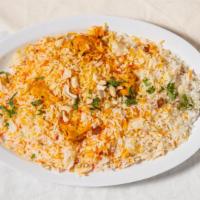 Chicken Biryani · Tender pieces of juicy chicken prepared with basmati rice, flavored with saffron and delicat...