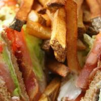 Roast Beet · French fries, onion rings, bacon, lettuce, tomato, mayo & toasted