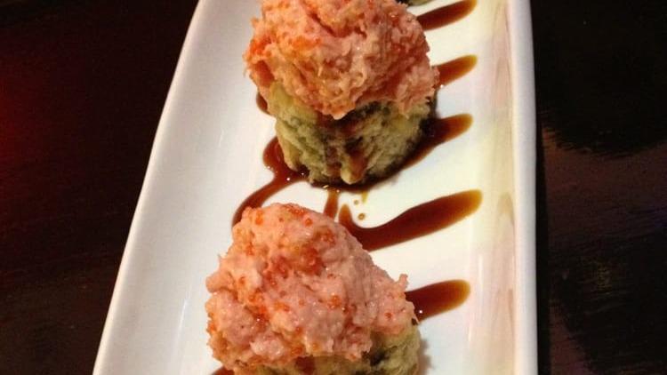 Ichiban Appetizer · Consuming raw or undercooked meats, poultry, seafood, or eggs may increase your risk of foodborne illness. 

Spicy tuna and tobiko topped on fried avocado roll.