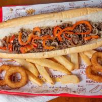 Pepper Cheese Steak · Build Your Own Steak. Made with Ribeye And Cheese.