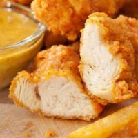 Chicken Tenders & Fries · Crispy chicken tenders and fries