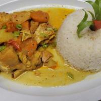 Curry Chicken · Island favorite, chicken cooked in curry sauce