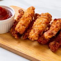 Chicken Fingers (5Pcs) · Juicy tender crispy chicken.