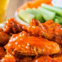 Buffalo Wings (5Pcs) · Delicious and saucy wings tossed with buffalo sauce.