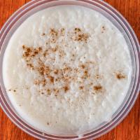 Rice Pudding · Sweetened creamy rice.