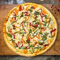 Marry Margherita Pizza  · Mozzarella, fresh tomato sauce, basil, and extra-virgin olive oil baked on a hand-tossed dough