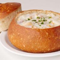 New England Clam Chowder · 100 % Made from scratch. Like mama does! All natural ingredient, sea clams, haddock, potatoe...