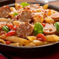 Penne & Meatballs (Cold, 16 Oz) · Penne pasta and all beef meatballs in marinara sauce. 16 oz