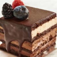 Individual Triple Chocolate Mousse Cake · 