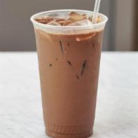 Iced Mocha · our rich mocha made with chocolate ganache (contains cream), milk, and espresso over ice