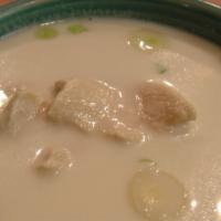 Tom Kha Gai Soup · Chicken in coconut soup.