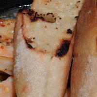 Gambas Al Ajillo · Gluten-free. Shrimp, garlic butter white wine sauce and pepper flakes, and allergens wheat.