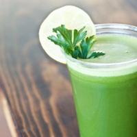 All Green · Spinach, kale, celery, cucumber, ginger, lemon, green apple. For an extra immune boost, add ...