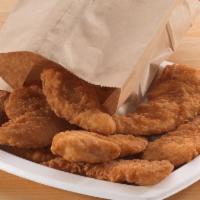 Chicken Fingers · 8 pcs. Kelly's chicken tenderloins, fried golden brown, in 100% transfat free soybean oil.