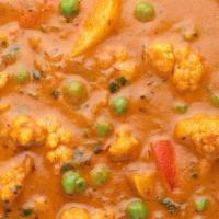 Vegetables Curry · Curry w/Broccoli, Onion, Carrot, Potato, Corn, & Beans