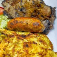 Picadera La Familiar  · House sampler Includes grilled steak, grilled chicken breast, grilled Salvadoran sausage. Se...