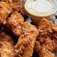 Tender Bender - 40 · 40 Buttermilk fried chicken tenders lightly drizzled with honey before serving. 5 house-made...