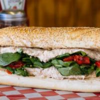 Tuna Supreme · With spinach, roasted red peppers and provolone cheese and balsamic dressing.
