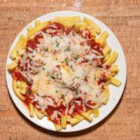 Homemade Fusilli With Meat Sauce · All entrées are served with marinara sauce and cheese.