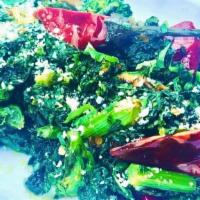 Sicilian Broccoli Rabe · Calabrese pepper, garlic, EVOO