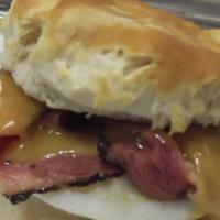 Biscuit Egg & Cheddar · Southern Biscuit with Whipped Margarine. Add Pastrami, Corned Beef or a Turkey Sausage Patty...