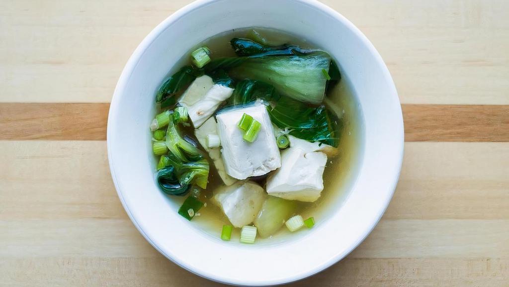 Tofu Soup · Vegetable broth with tofu & vegetables