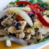 Pad King · Stir-fry with fresh ginger, mushrooms & onions