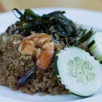 Spicy Seafood Rice · Shrimp, scallops & squid in spicy rice