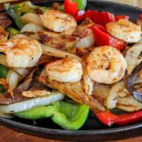 Fajitas Texana · A combination of steak, chicken and shrimp