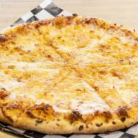 Small Cheese Pizza · We make our own dough, make our own sauce and shred our own cheese. Your pizza is baked to p...