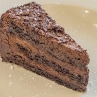 Chocolate Outrage Cake · Layers of chocolate cake and frosting ....a chocolate explosion.